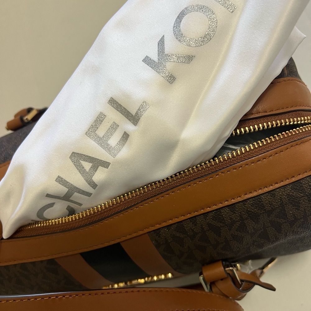 Michael Kors Brown and Black Crossbody Bag - Picture 12 of 15